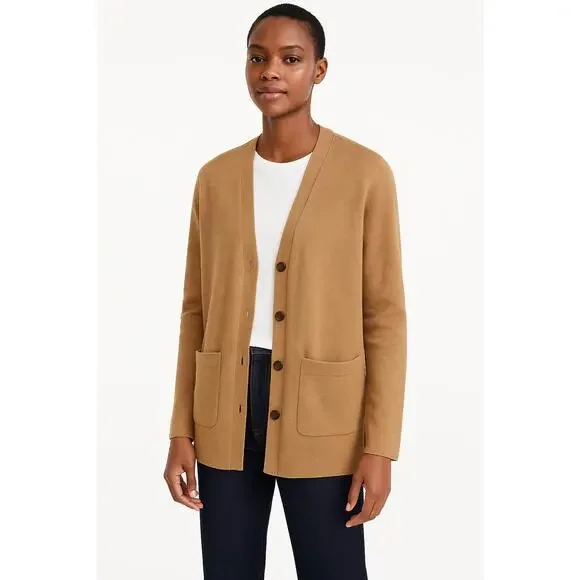 Crew Sweaters Jcrew Giselle Wool Camel Long Sleeve Pockets